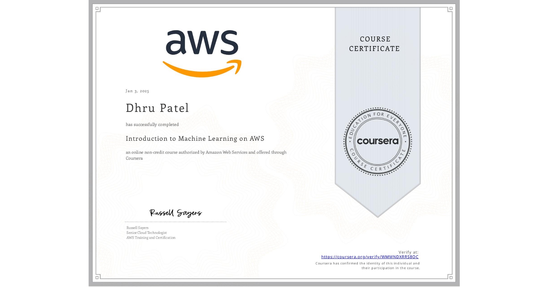 Certificate 2